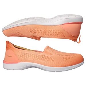 Copper Fit Balance Merry Mesh Casual Sneakers Womens US 9.5 Orange White Slip On